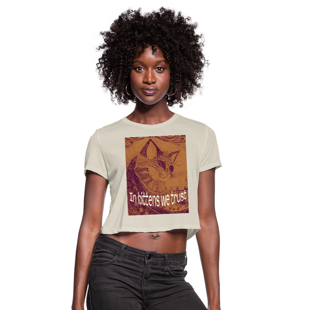 Women's Cropped T-Shirt - dust