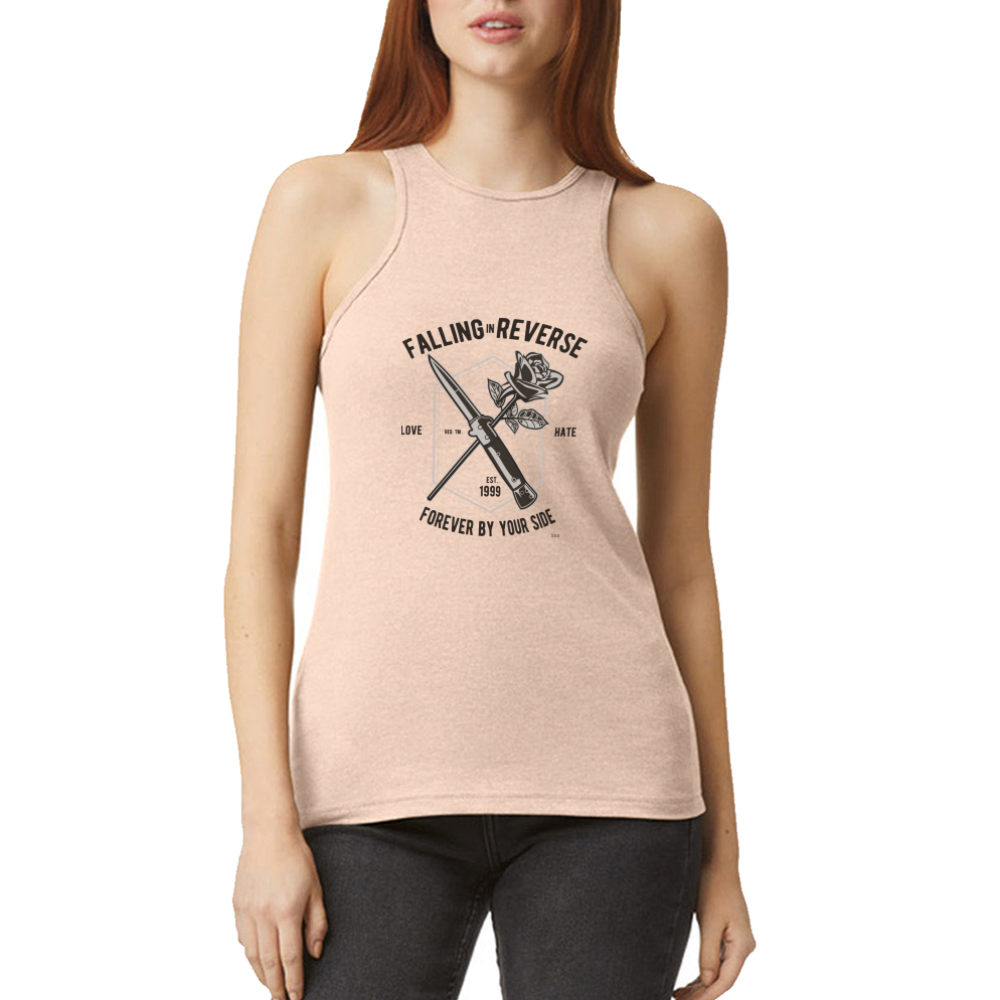 Falling in Reverse American Apparel Women’s Racerneck Tank - natural