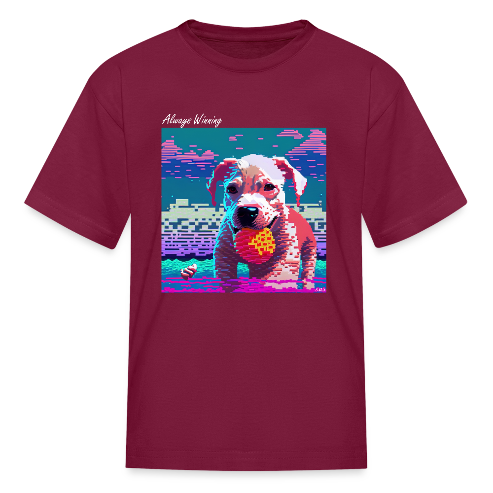 Always Winning Kids' T-Shirt - burgundy