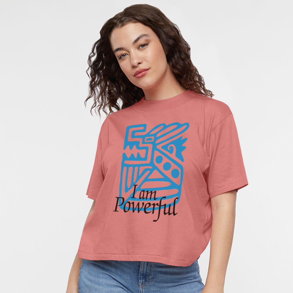 Powerful Women's Boxy Tee - mauve