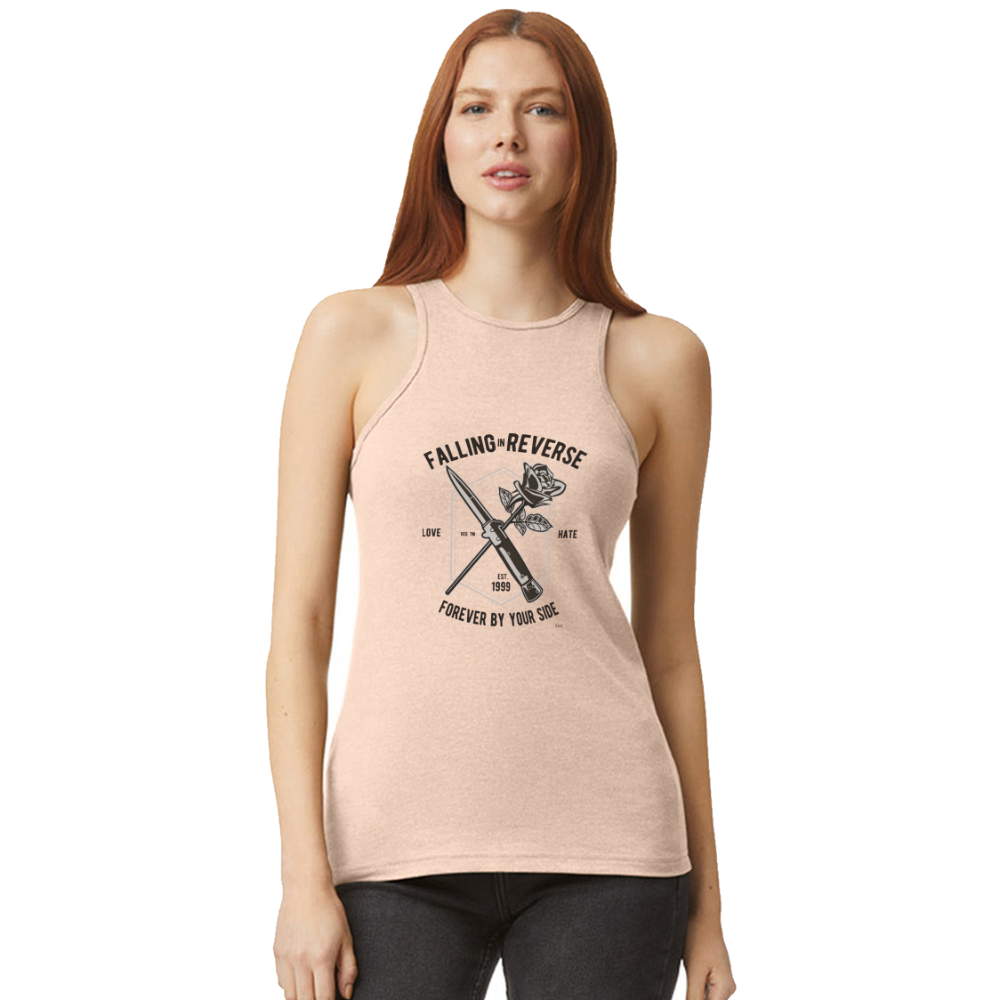 Falling in Reverse American Apparel Women’s Racerneck Tank - natural
