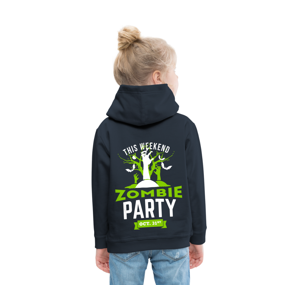 Party like a Zombie Kids‘ Premium Hoodie - navy