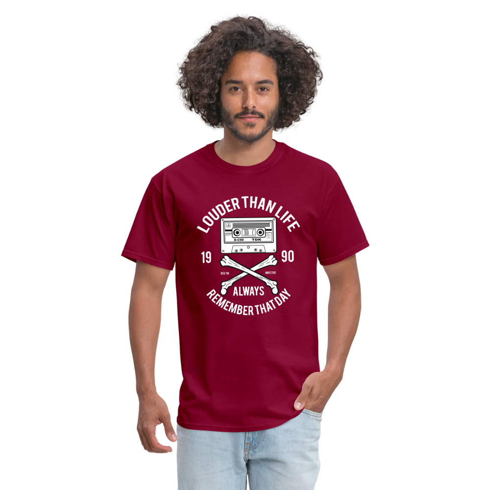 Louder Than Life Unisex Classic T-Shirt - burgundy