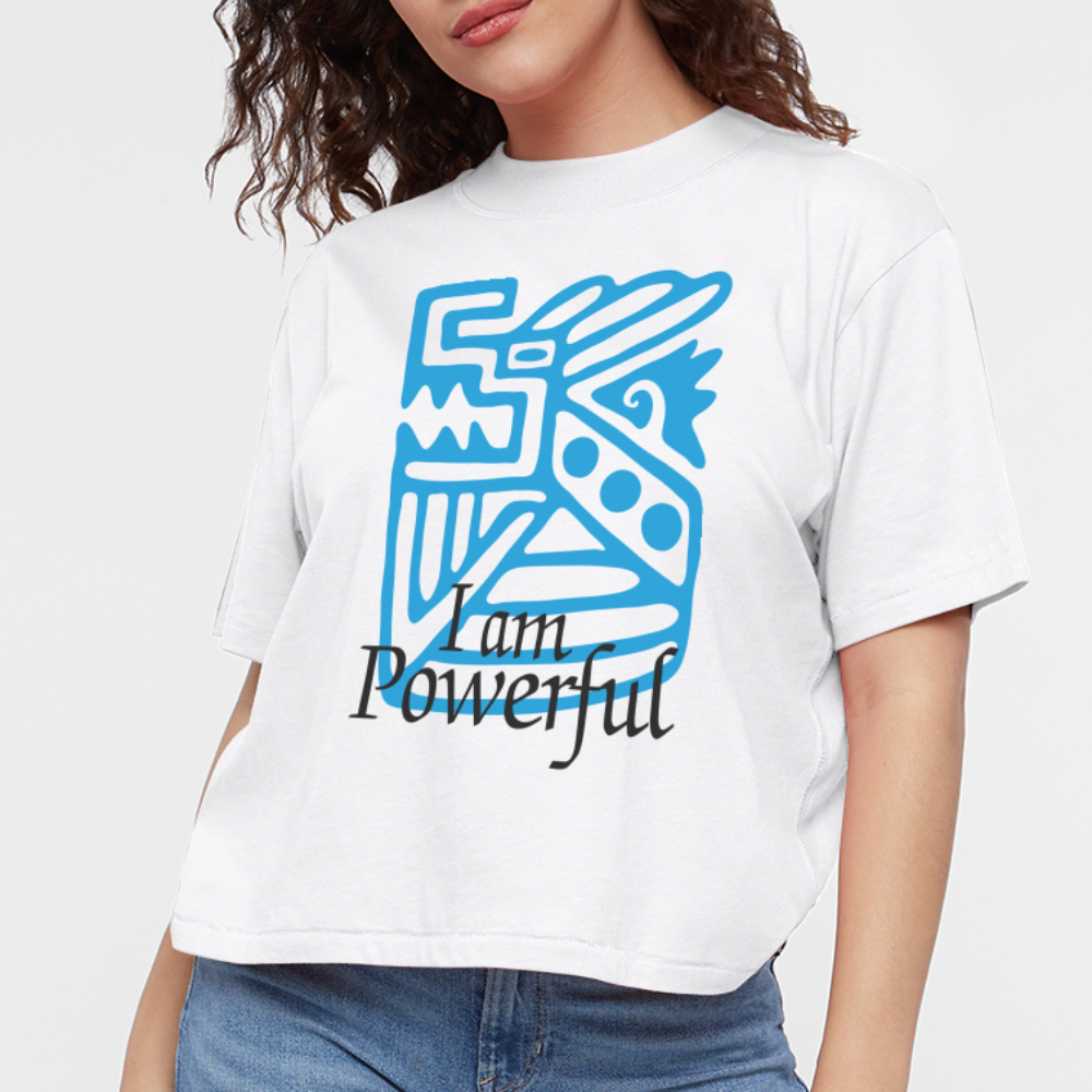 Powerful Women's Boxy Tee - white