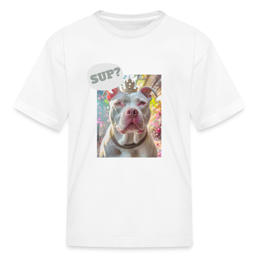 King Poochie Kids' T-Shirt - white