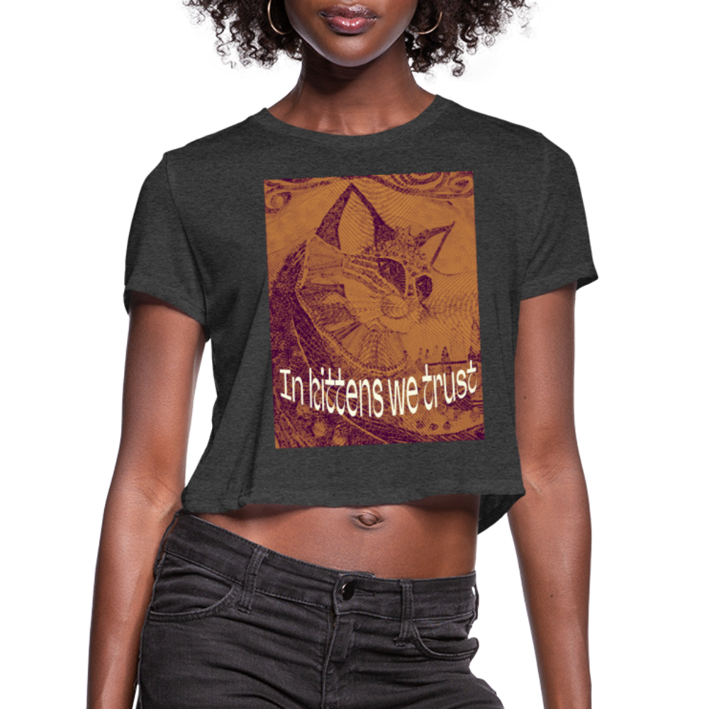 Women's Cropped T-Shirt - deep heather