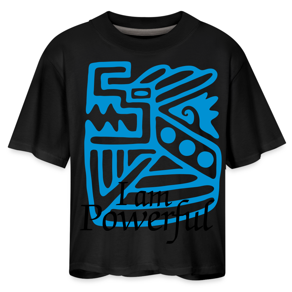 Powerful Women's Boxy Tee - black