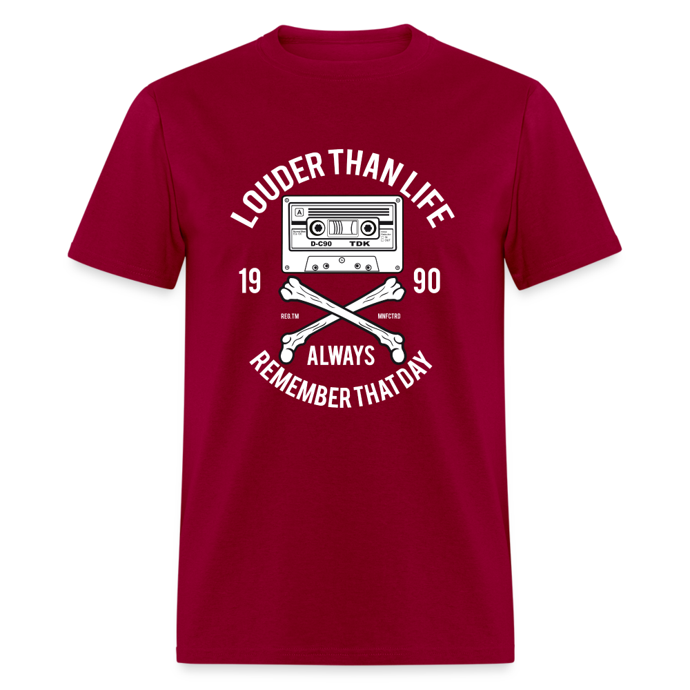 Louder Than Life Unisex Classic T-Shirt - dark red