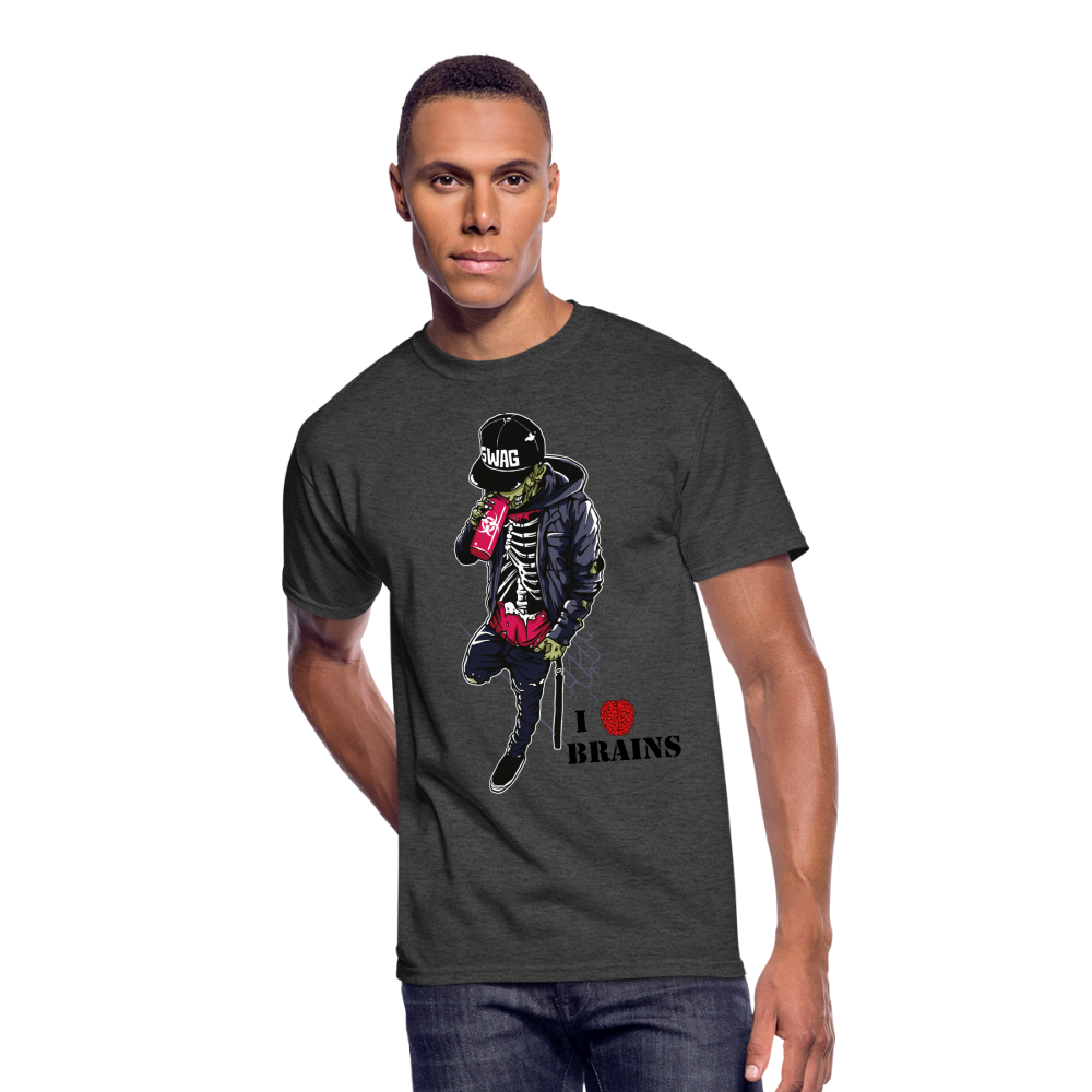 Yummy Snack Men’s 50/50 T-Shirt - heather black