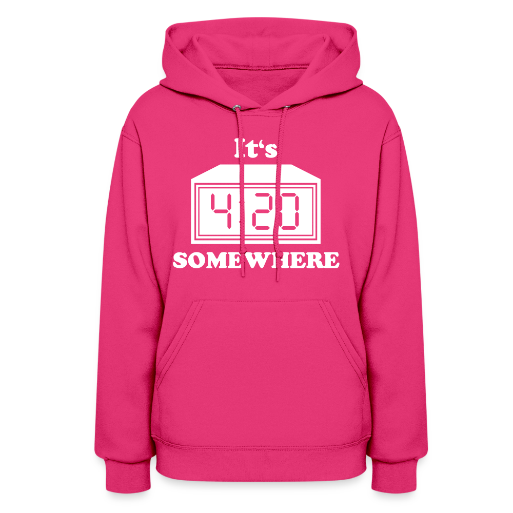 Well DUH! Women's Hoodie - fuchsia