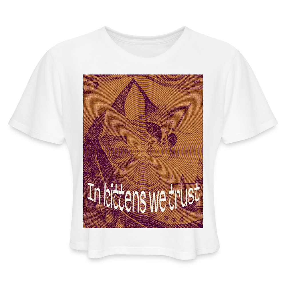 Women's Cropped T-Shirt - white