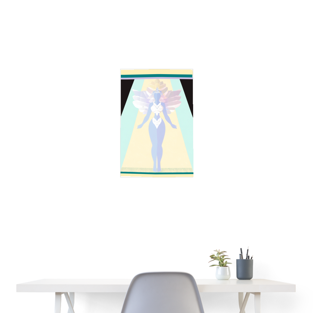 Reina De La Paz Poster 18x24 - white