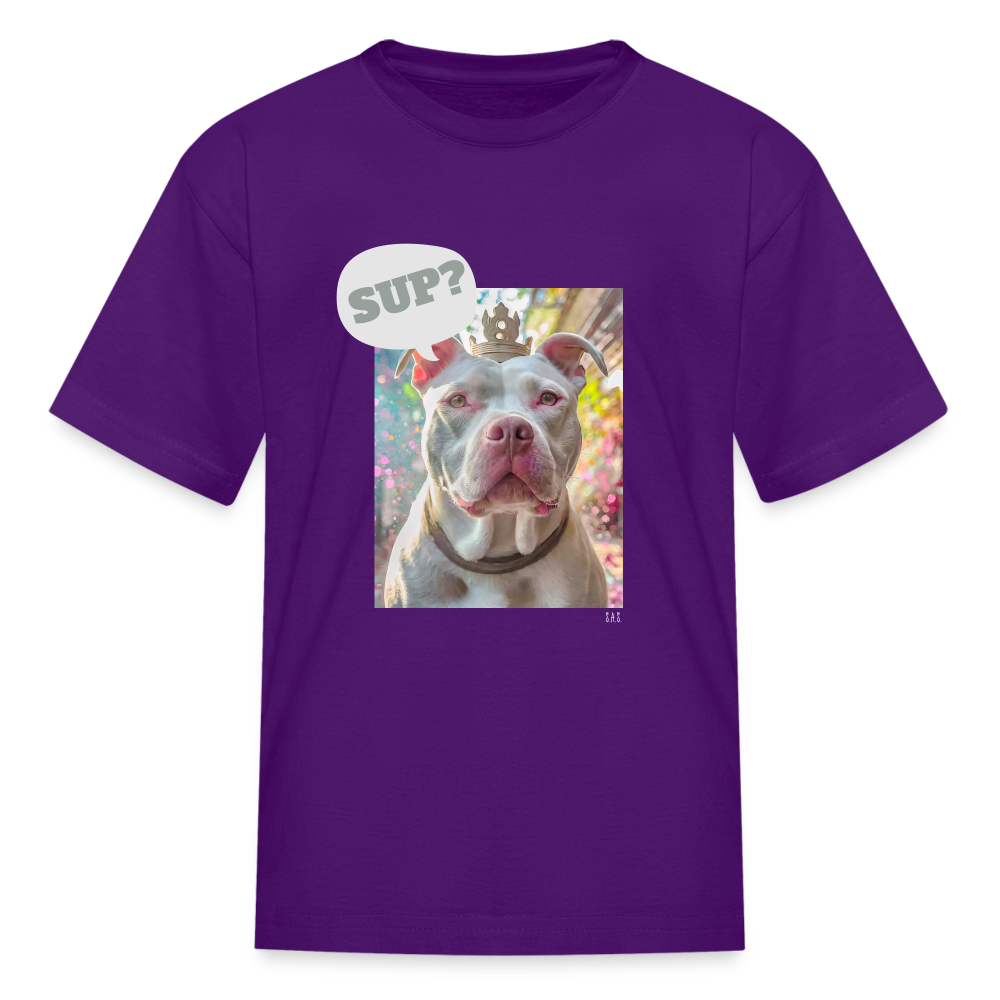 King Poochie Kids' T-Shirt - purple