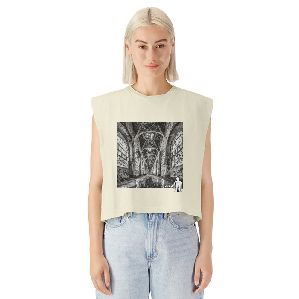 LoL So Cute Women's Cropped T-Shirt - faded cream
