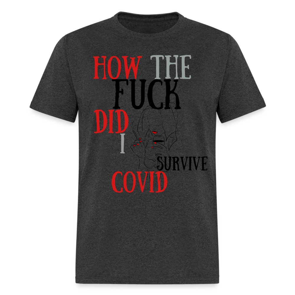 I survived Covid-19 Unisex Classic T-Shirt - heather black