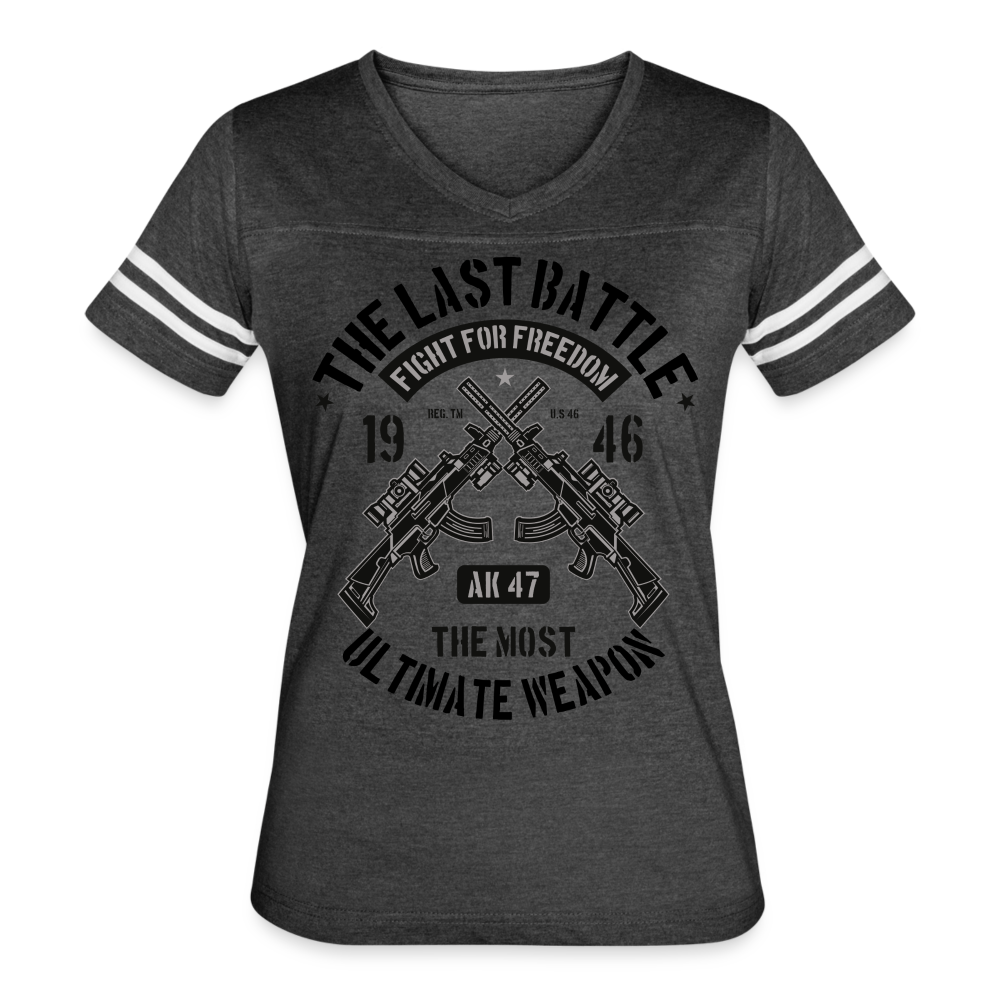 AK 47 Women's Cropped T-Shirt - vintage smoke/white