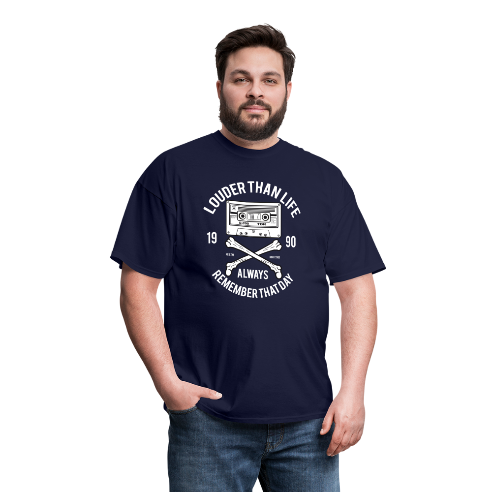 Louder Than Life Unisex Classic T-Shirt - navy