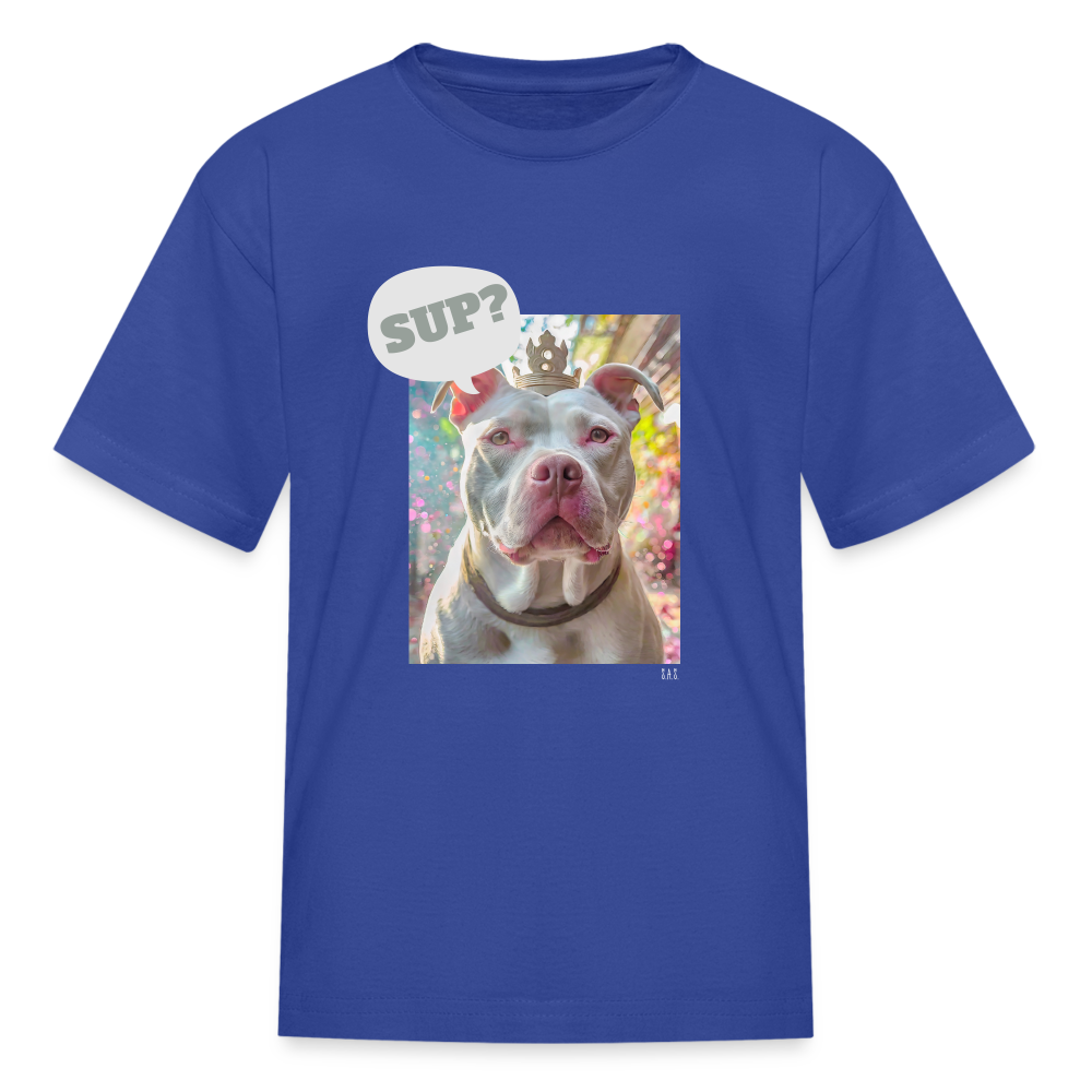 King Poochie Kids' T-Shirt - royal blue