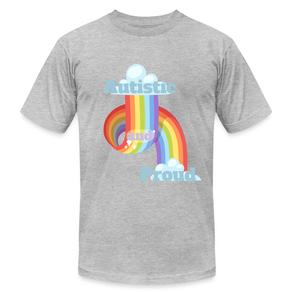 Autistic and Proud Unisex Jersey T-Shirt | Bella + Canvas - heather gray