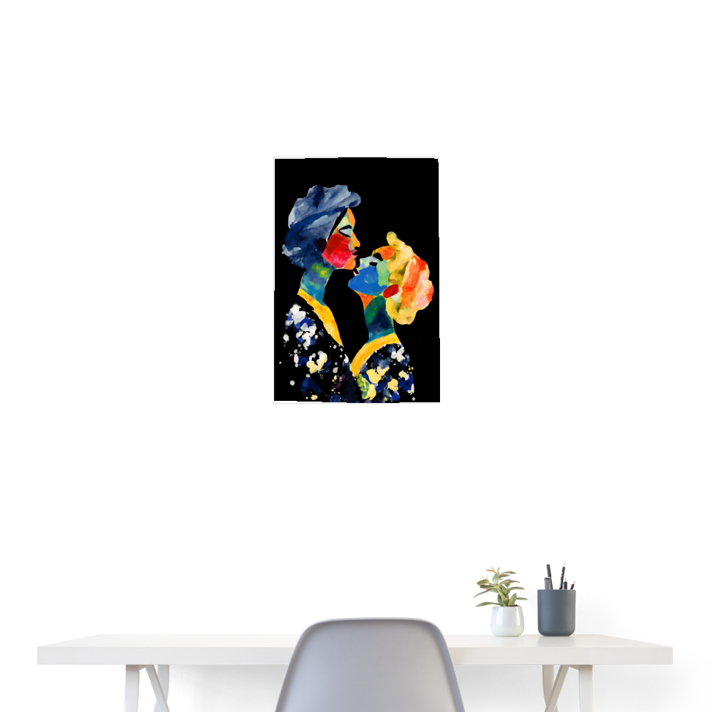 Acceptance Equals Liberation18x24 poster - white