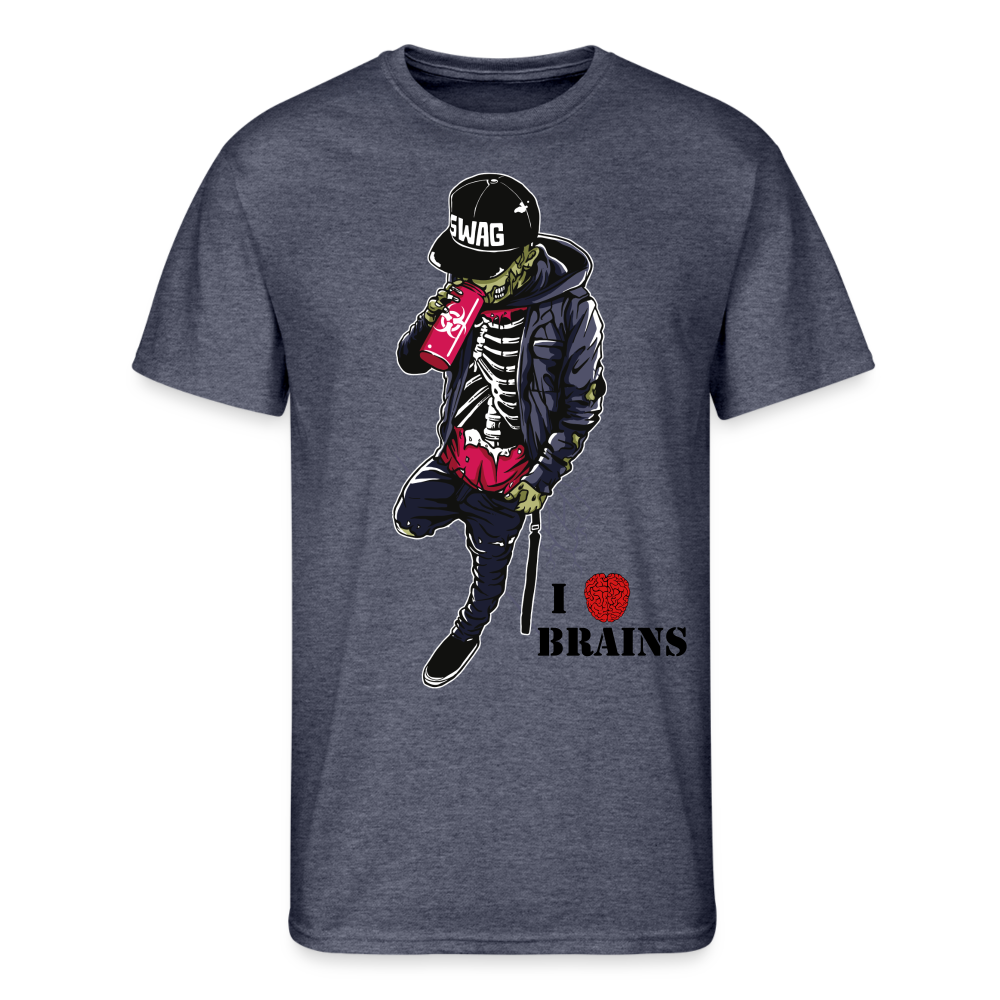 Yummy Snack Men’s 50/50 T-Shirt - navy heather