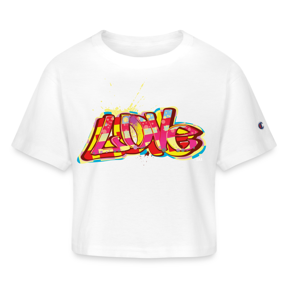 Love Champion Women’s Cropped T-Shirt - white