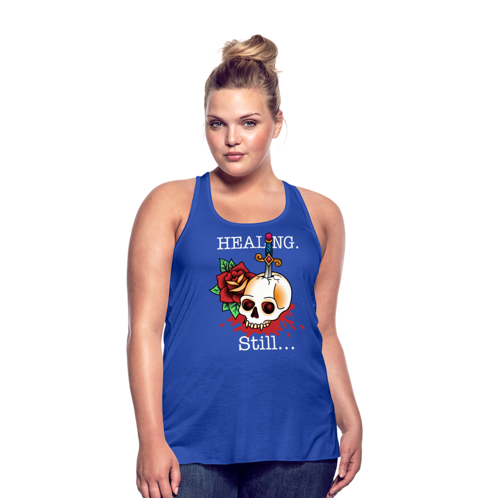 Let her Heal Women's Flowy Tank Top by Bella - royal blue