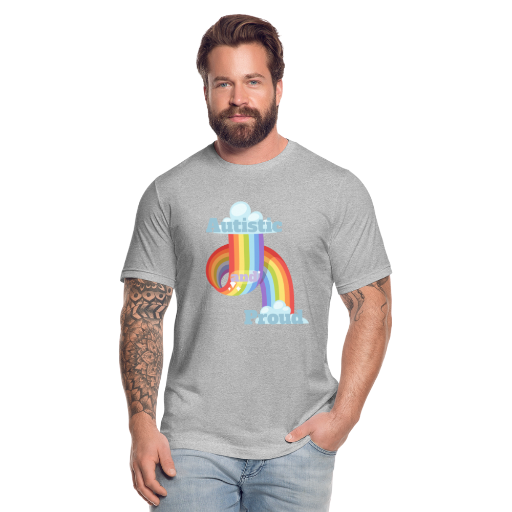 Autistic and Proud Unisex Jersey T-Shirt | Bella + Canvas - heather gray