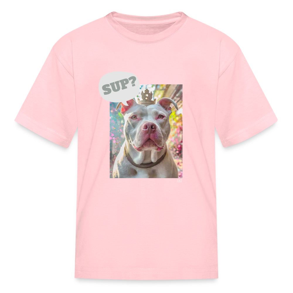 King Poochie Kids' T-Shirt - pink