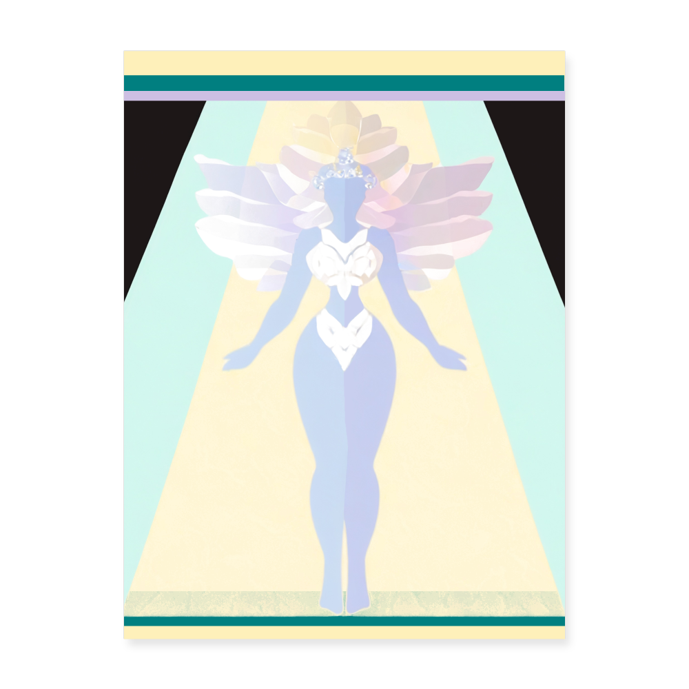 Reina De La Paz Poster 18x24 - white