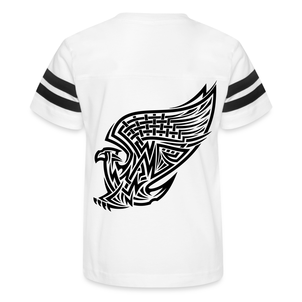 Unstoppable Kid's Football Tee - white/black