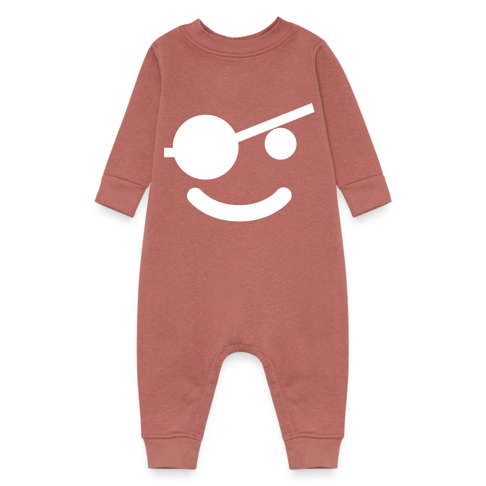 Arrr!!! Baby Fleece One Piece - mauve