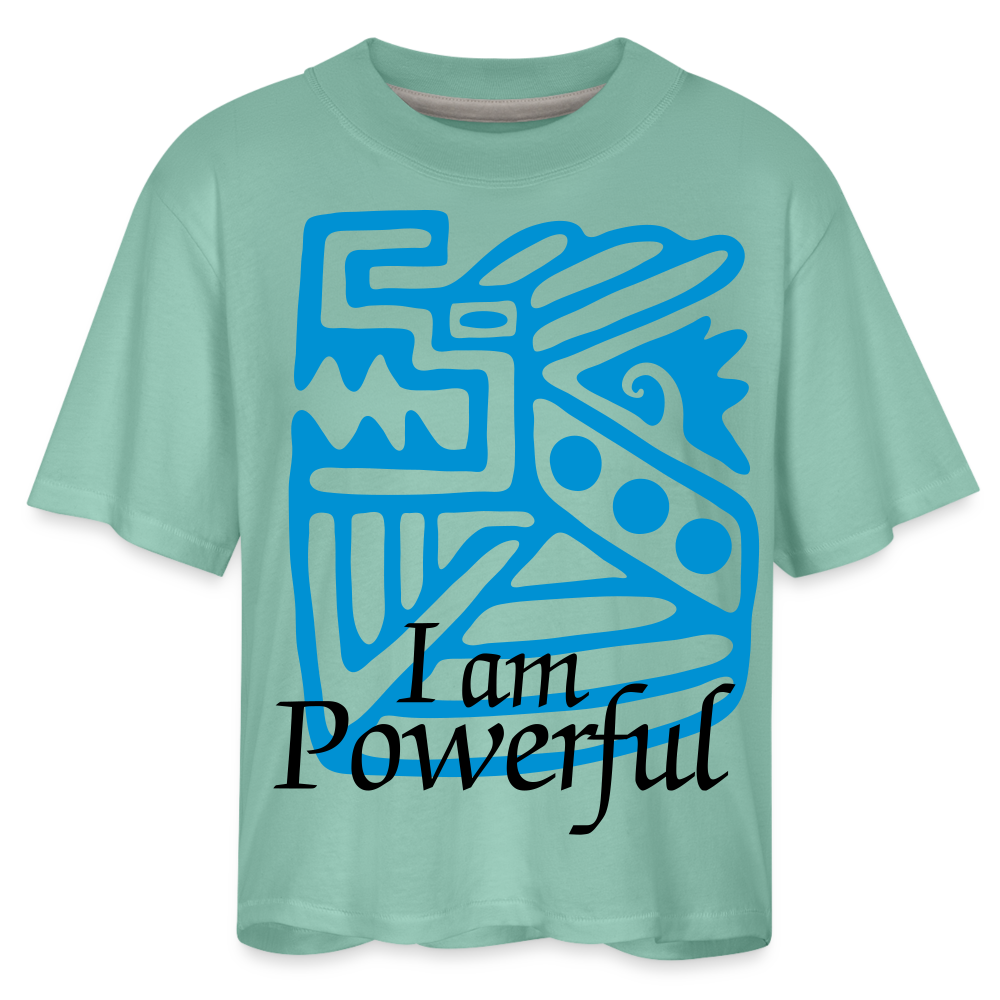 Powerful Women's Boxy Tee - saltwater