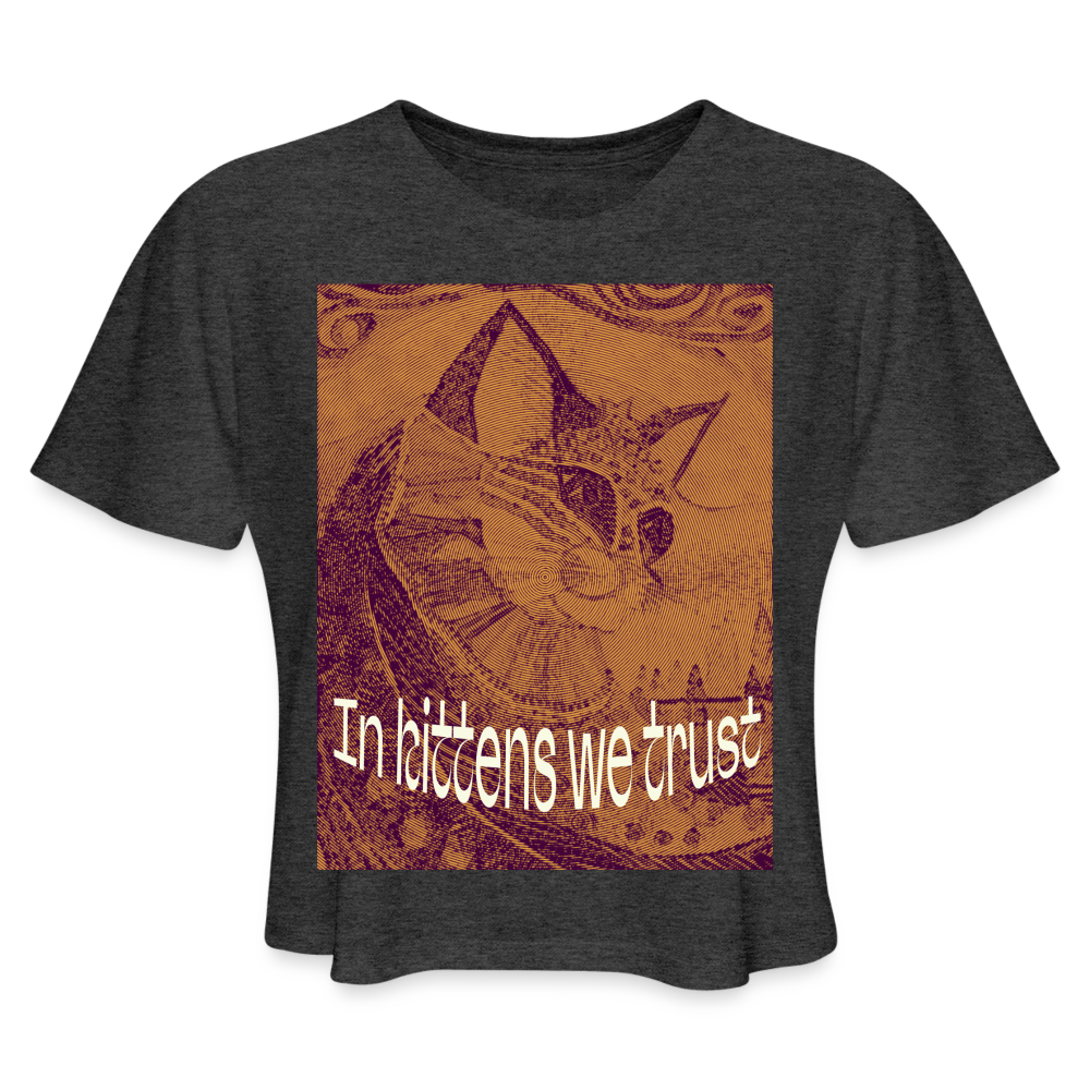 Women's Cropped T-Shirt - deep heather