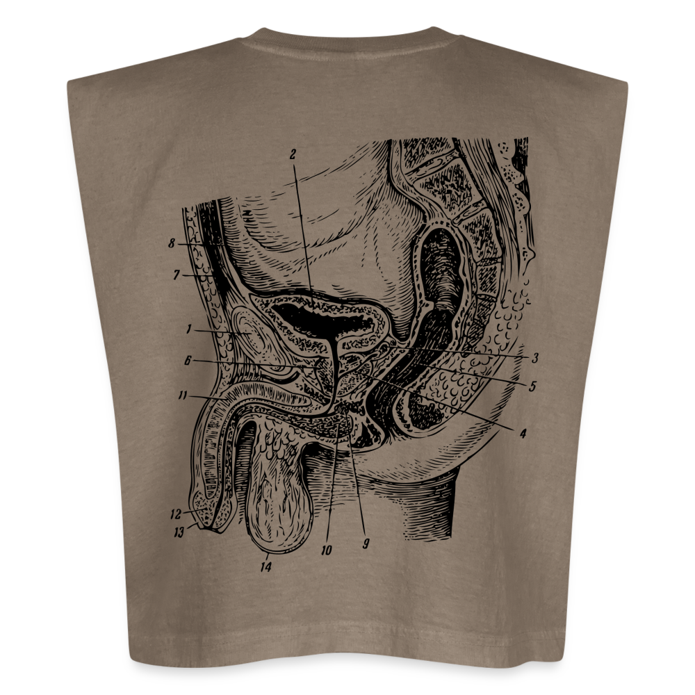 Practice. Practice. Practice. American Apparel Women's Garment Dyed Muscle Tank - faded brown