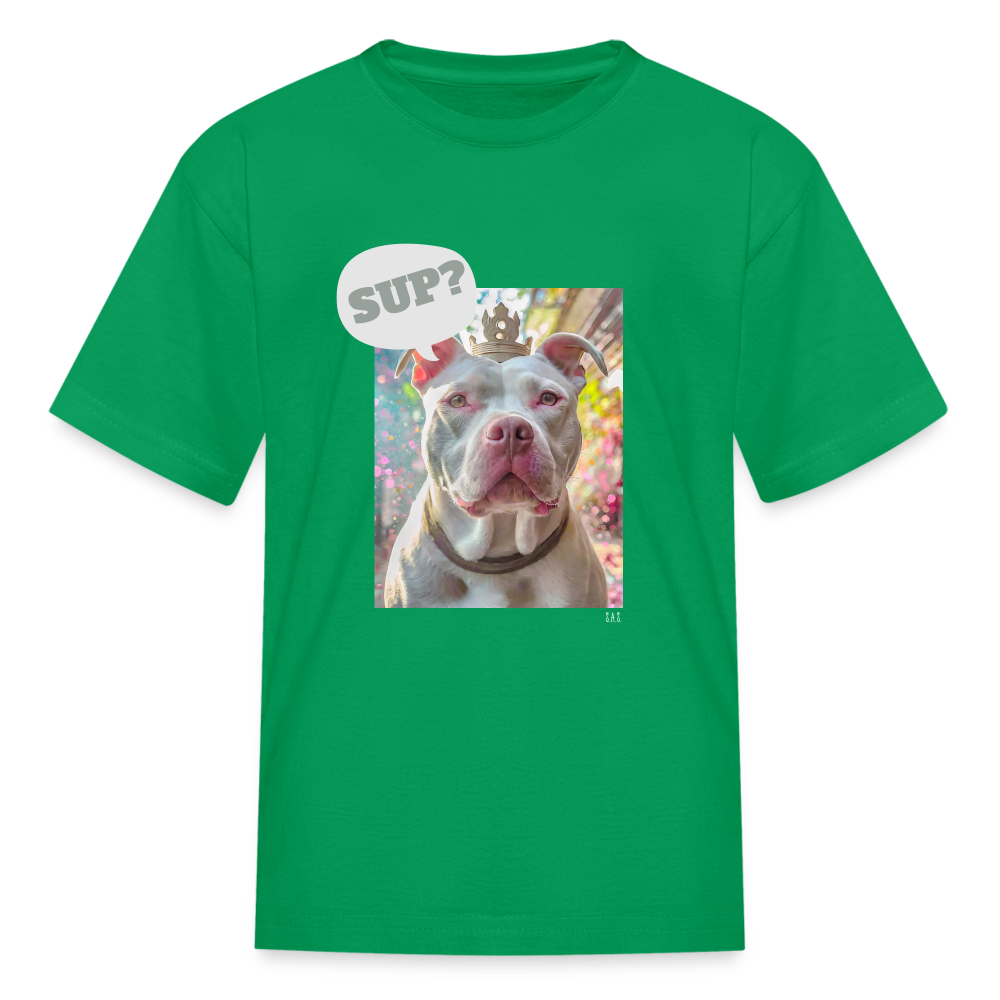 King Poochie Kids' T-Shirt - kelly green