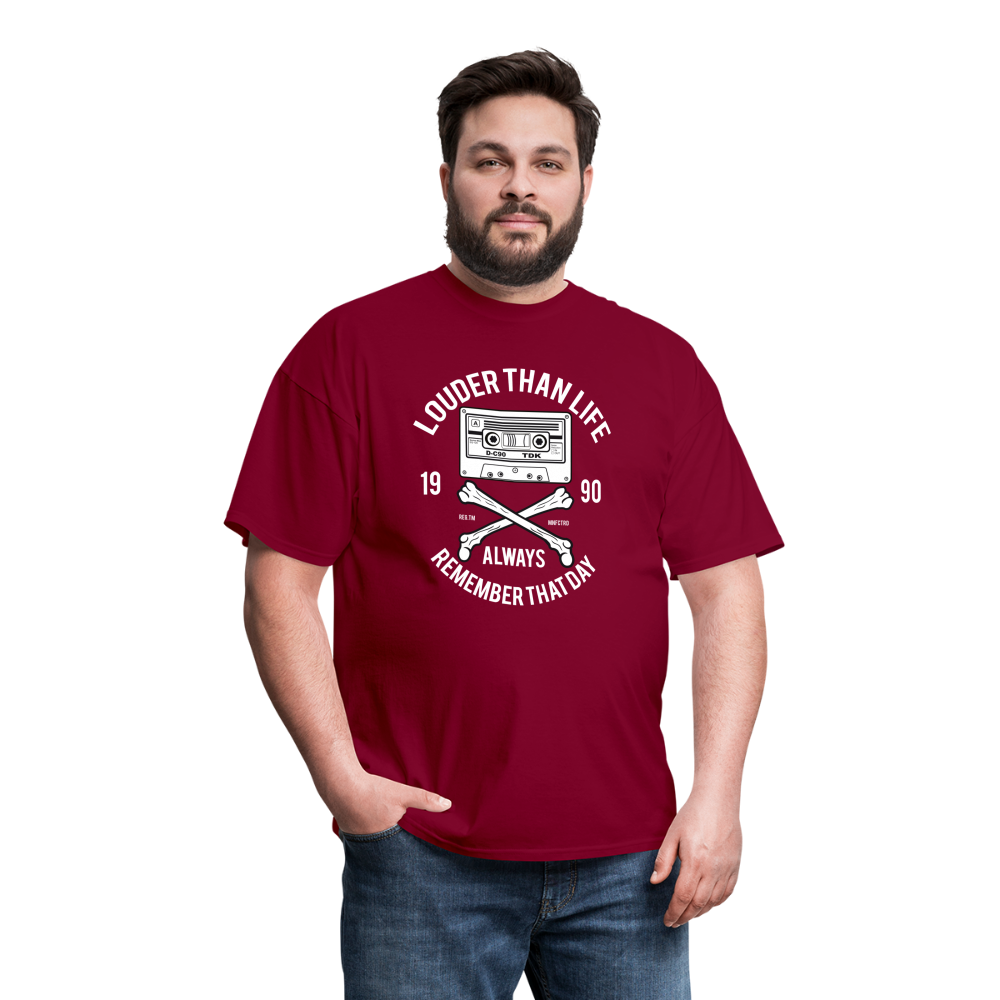 Louder Than Life Unisex Classic T-Shirt - burgundy