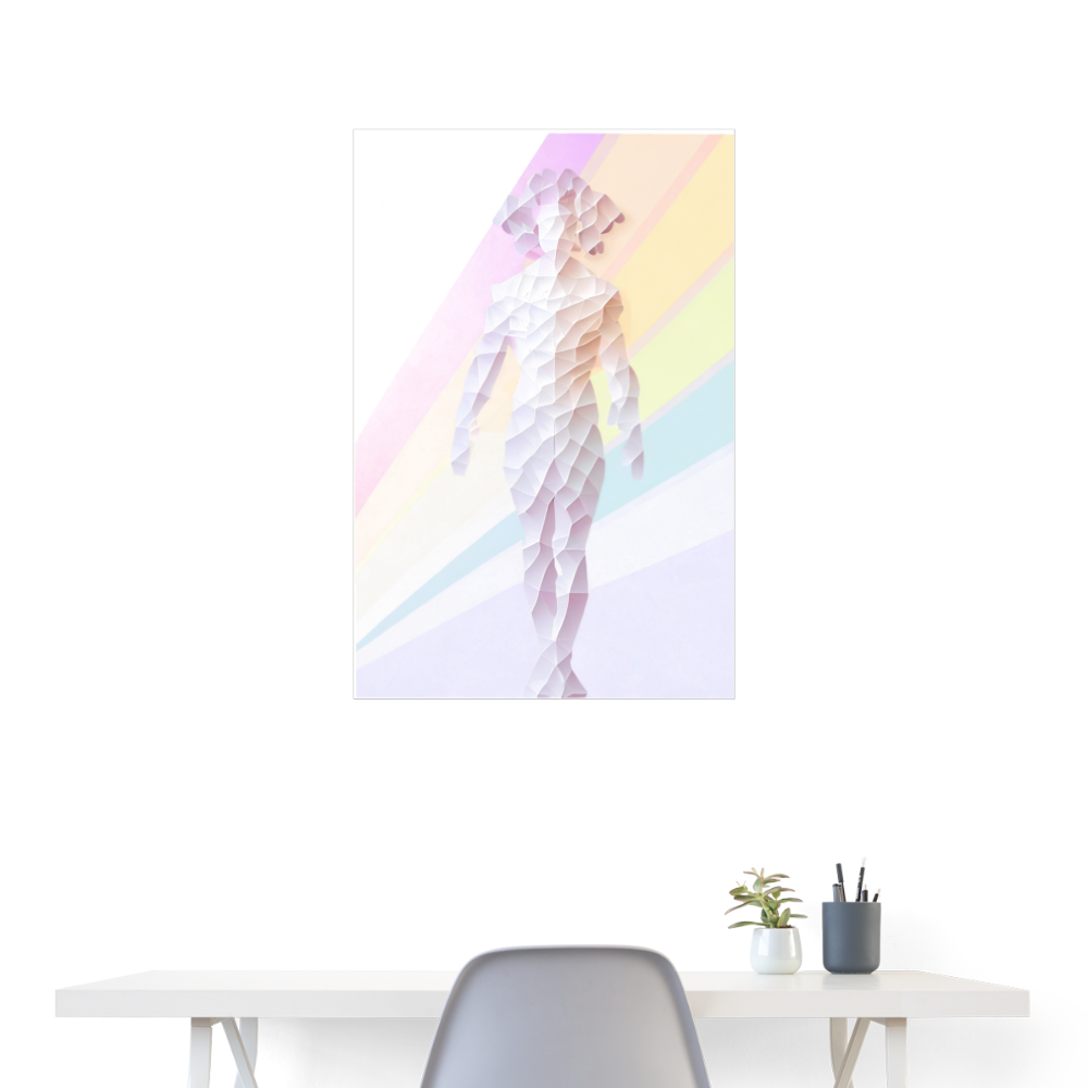 Anxiety Poster 24x36 - white