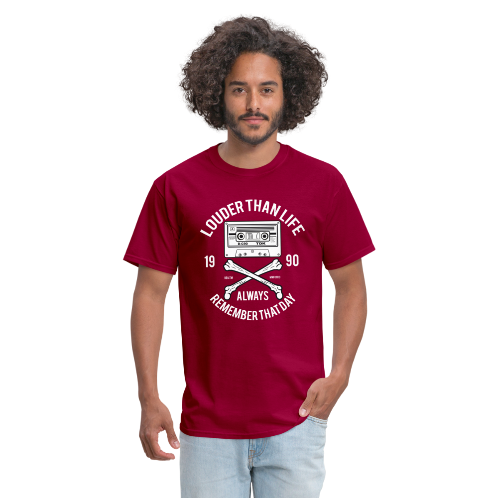 Louder Than Life Unisex Classic T-Shirt - dark red