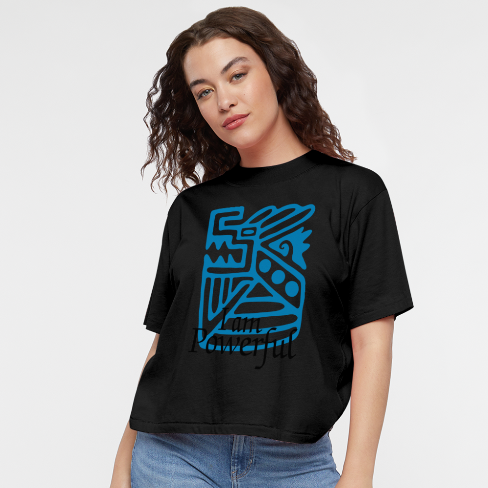 Powerful Women's Boxy Tee - black