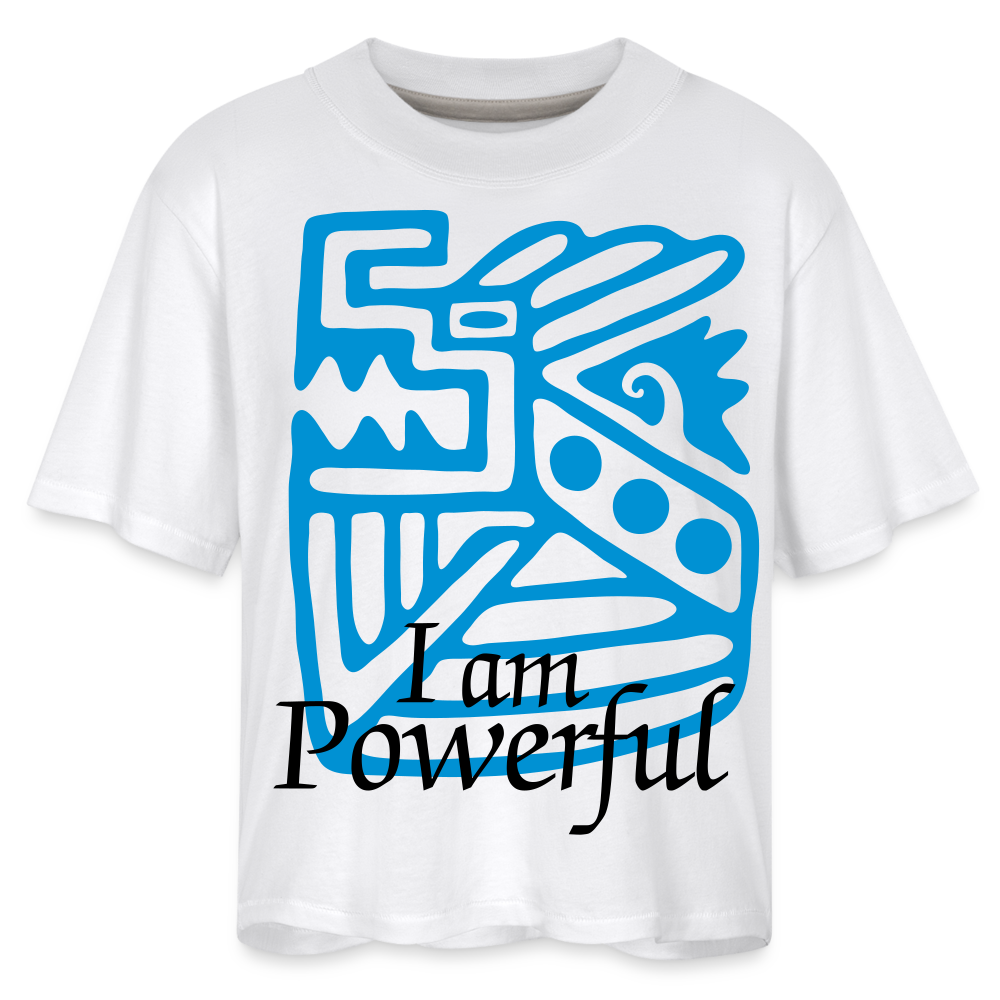 Powerful Women's Boxy Tee - white