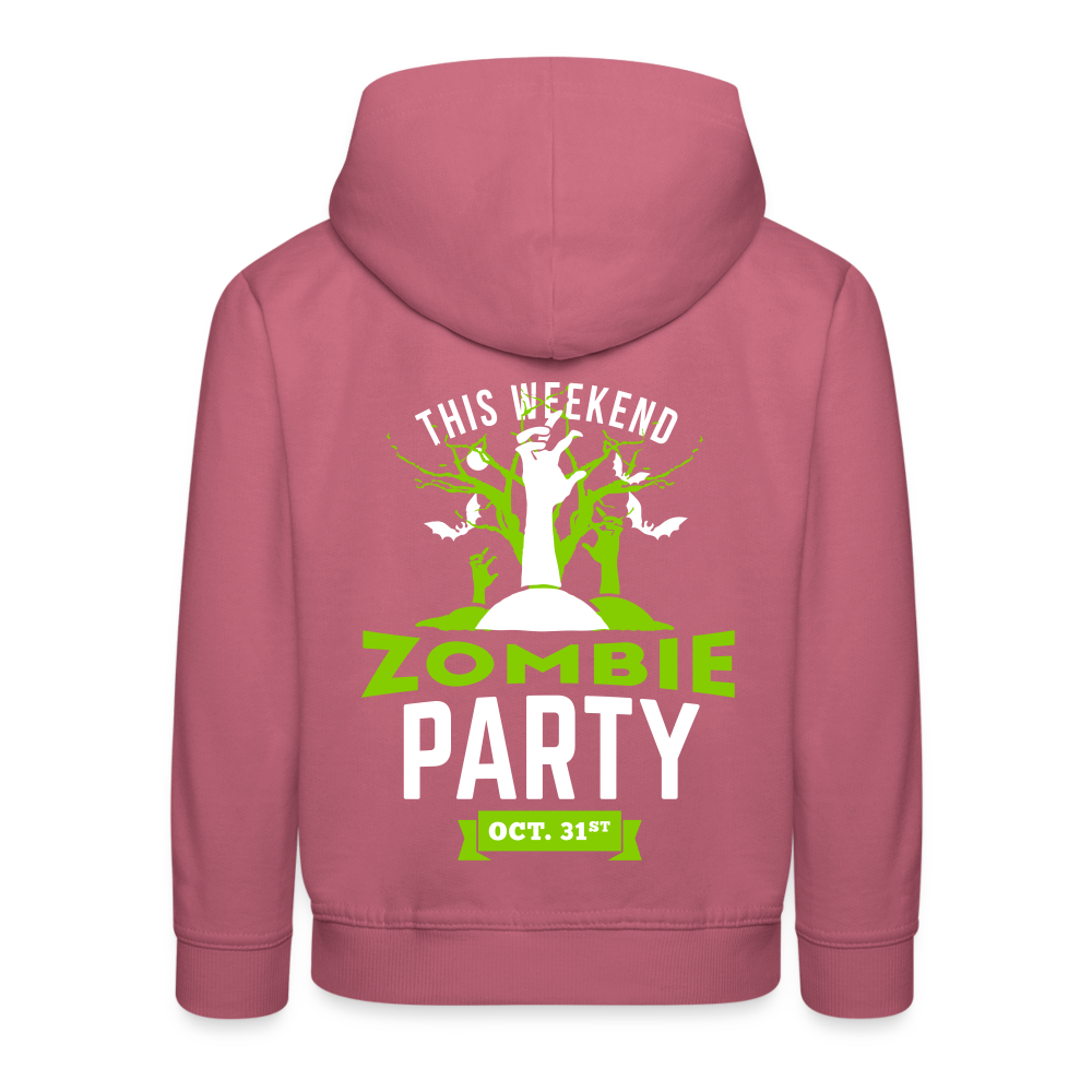 Party like a Zombie Kids‘ Premium Hoodie - mauve