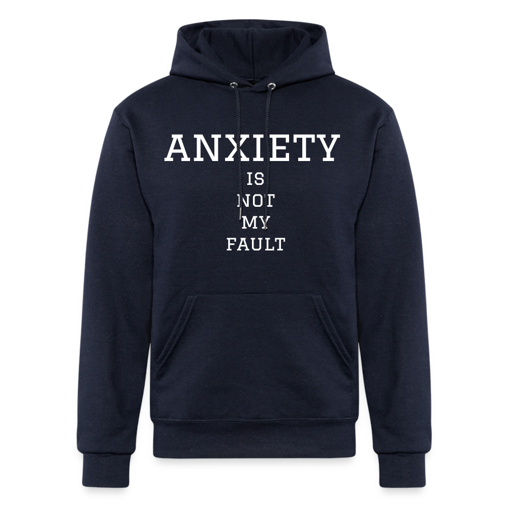 University of Anxiety Champion Unisex Powerblend Hoodie - navy
