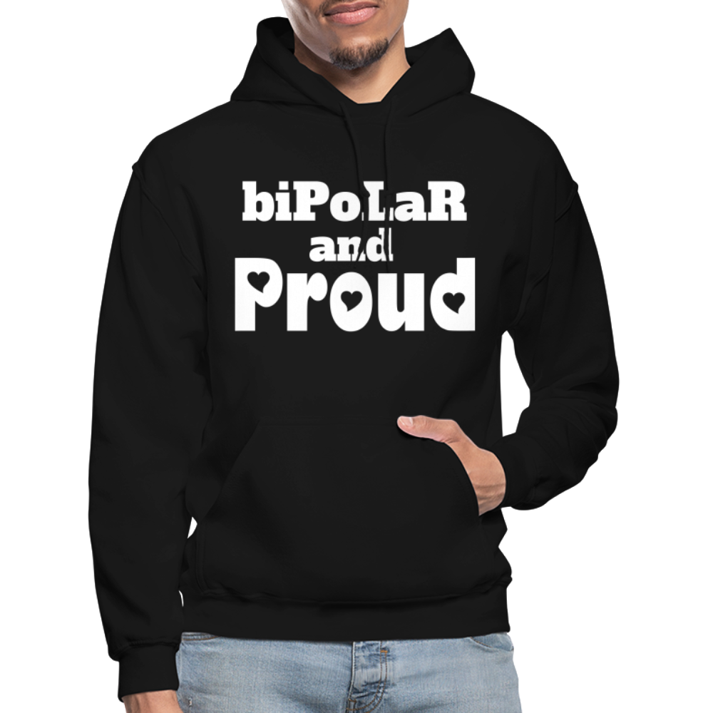 Bipolar and Porud Gildan Heavy Blend Adult Hoodie - black