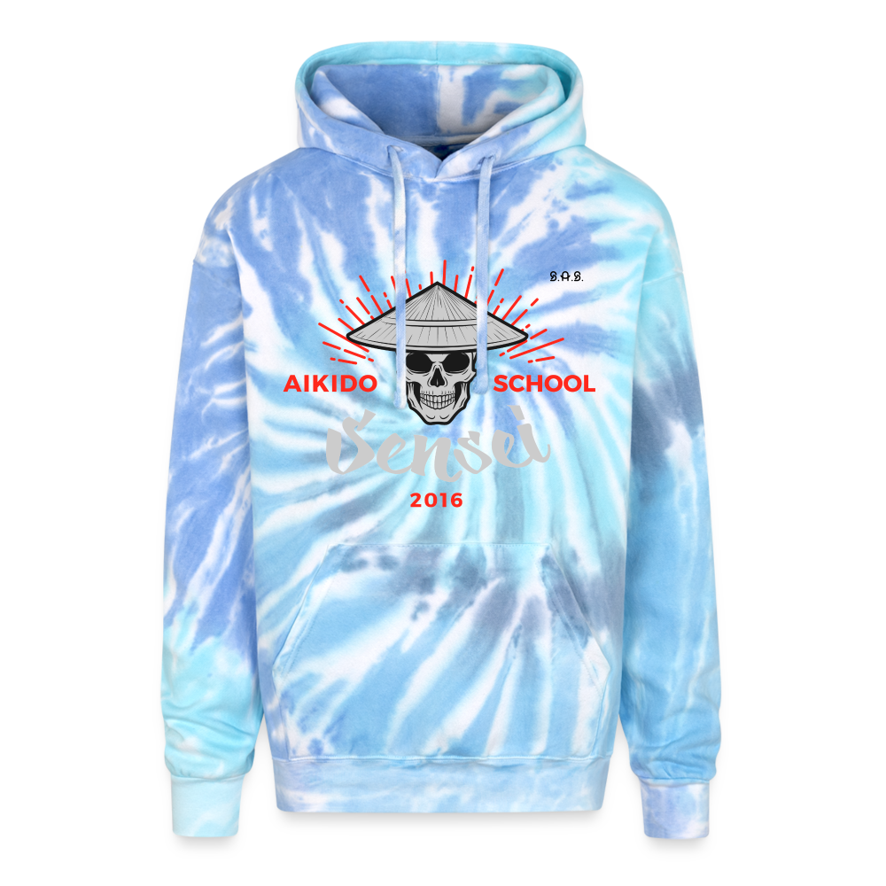 Krusher Adult Tie Dye Hoodie - blue lagoon