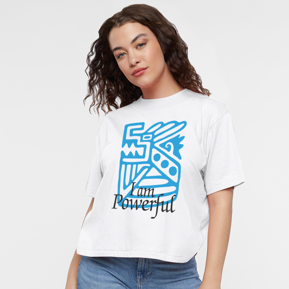 Powerful Women's Boxy Tee - white