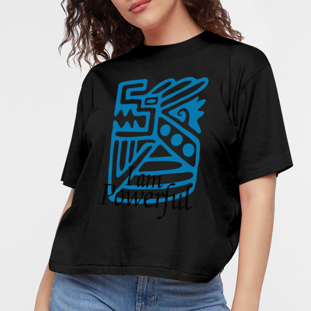 Powerful Women's Boxy Tee - black