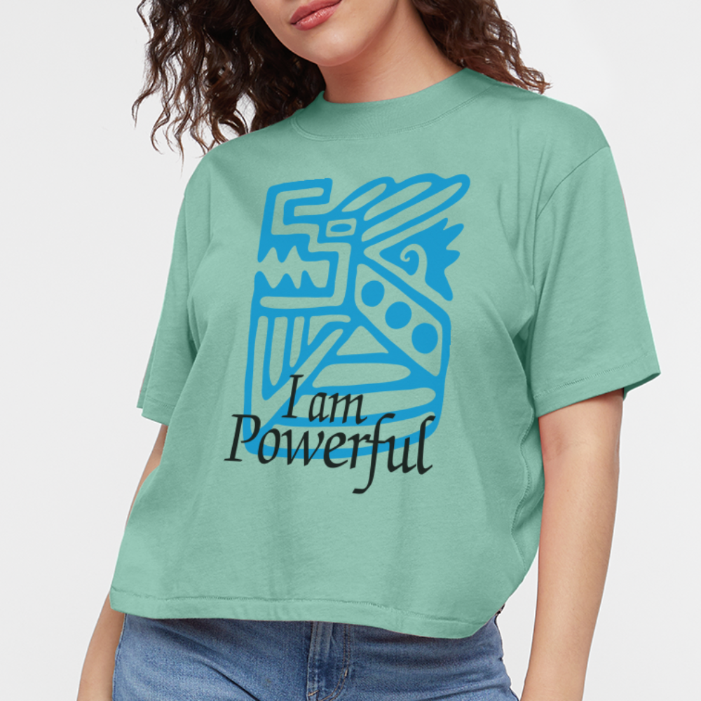Powerful Women's Boxy Tee - saltwater