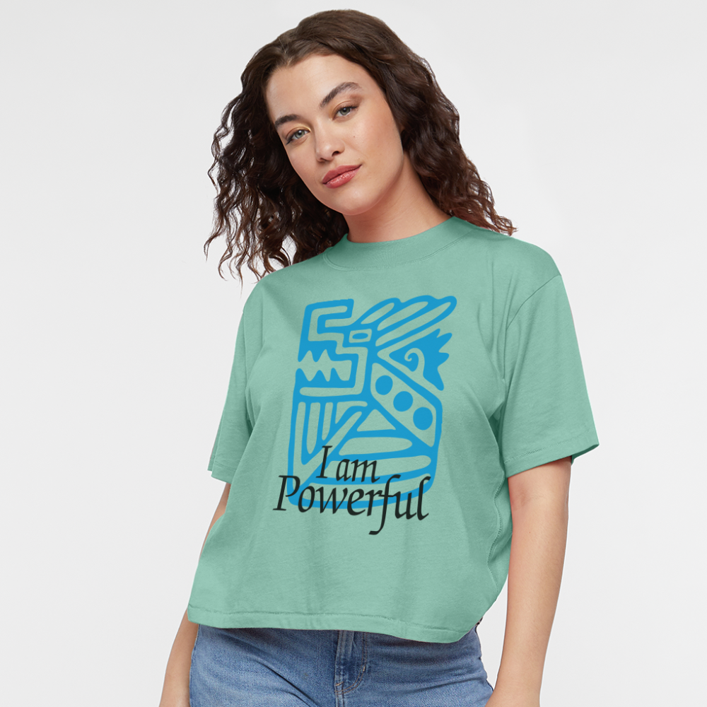 Powerful Women's Boxy Tee - saltwater