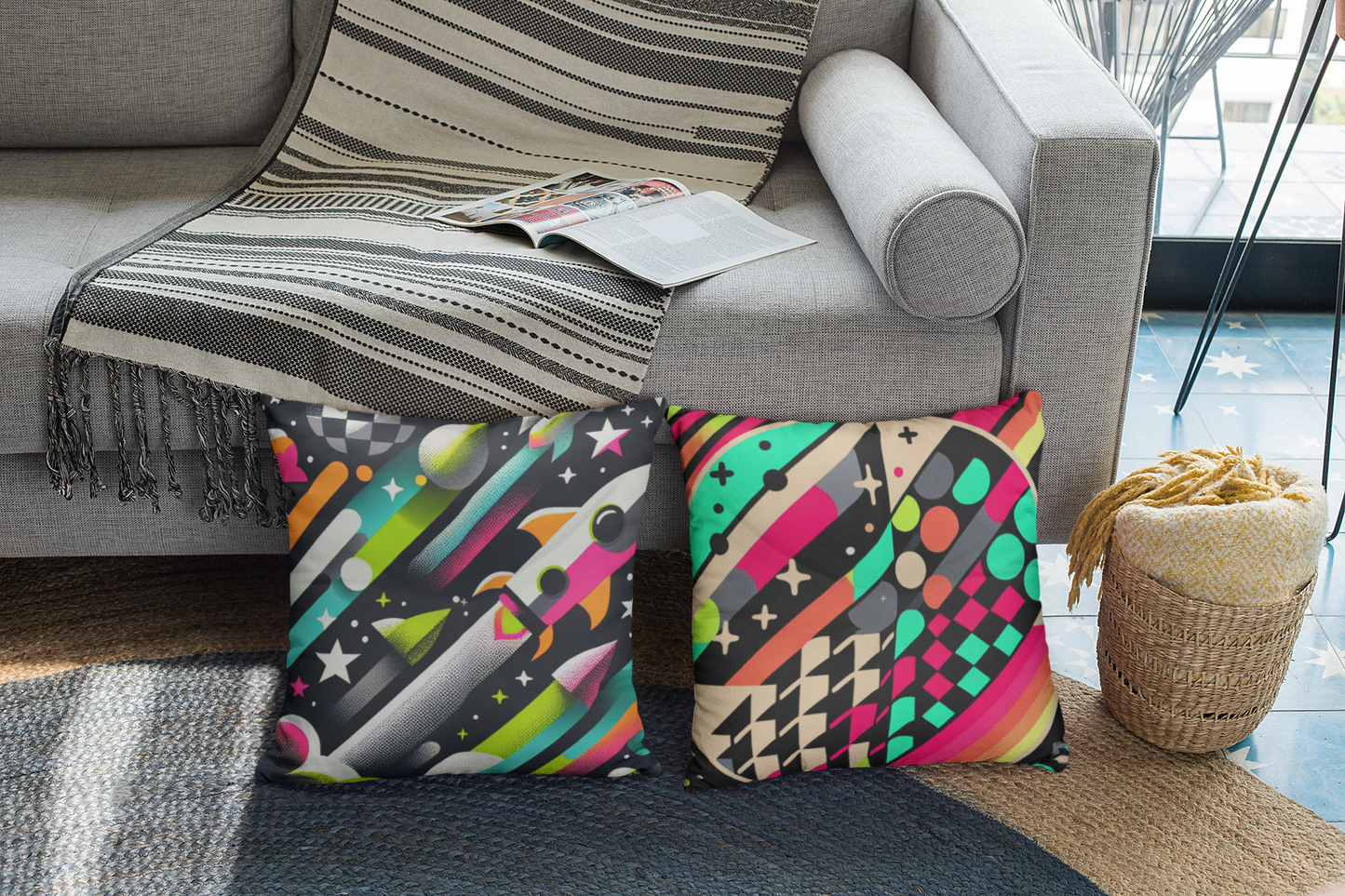 Tufted Floor Pillow, Square